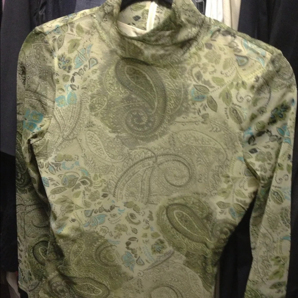 Tesori sheer long sleeve top - Picture 1 of 1